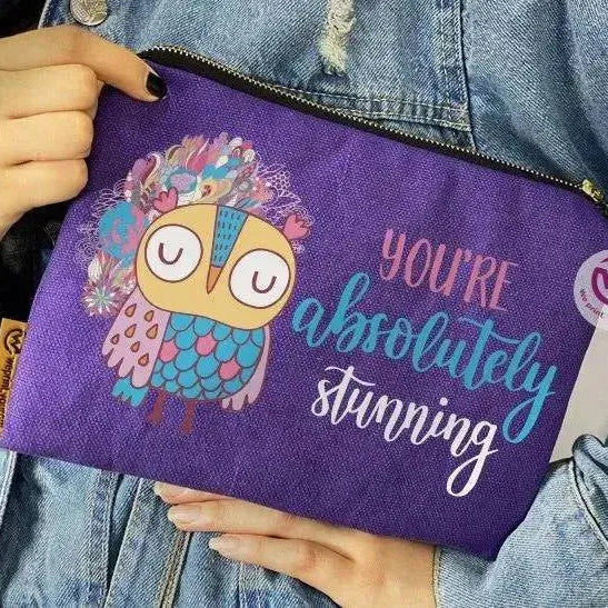 Makeup & Pencil Case - Owl-A - WE PRINT