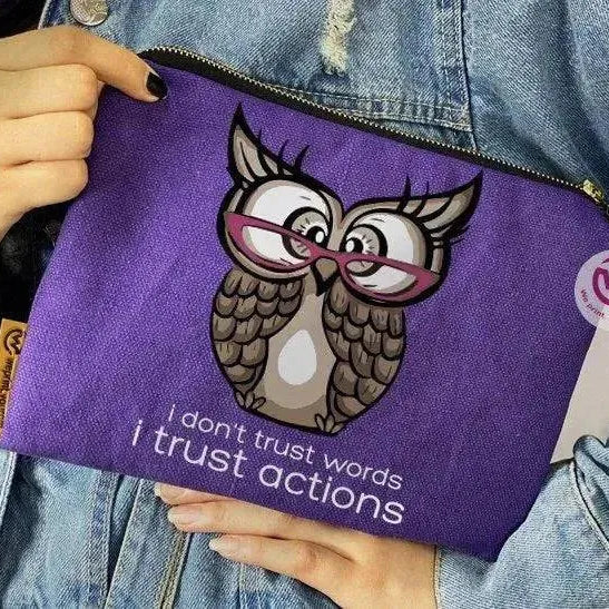 Makeup & Pencil Case - Owl-A - WE PRINT