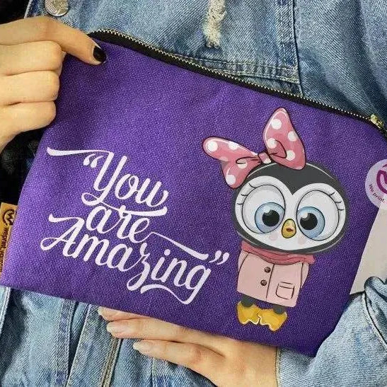 Makeup & Pencil Case - Owl-A - WE PRINT