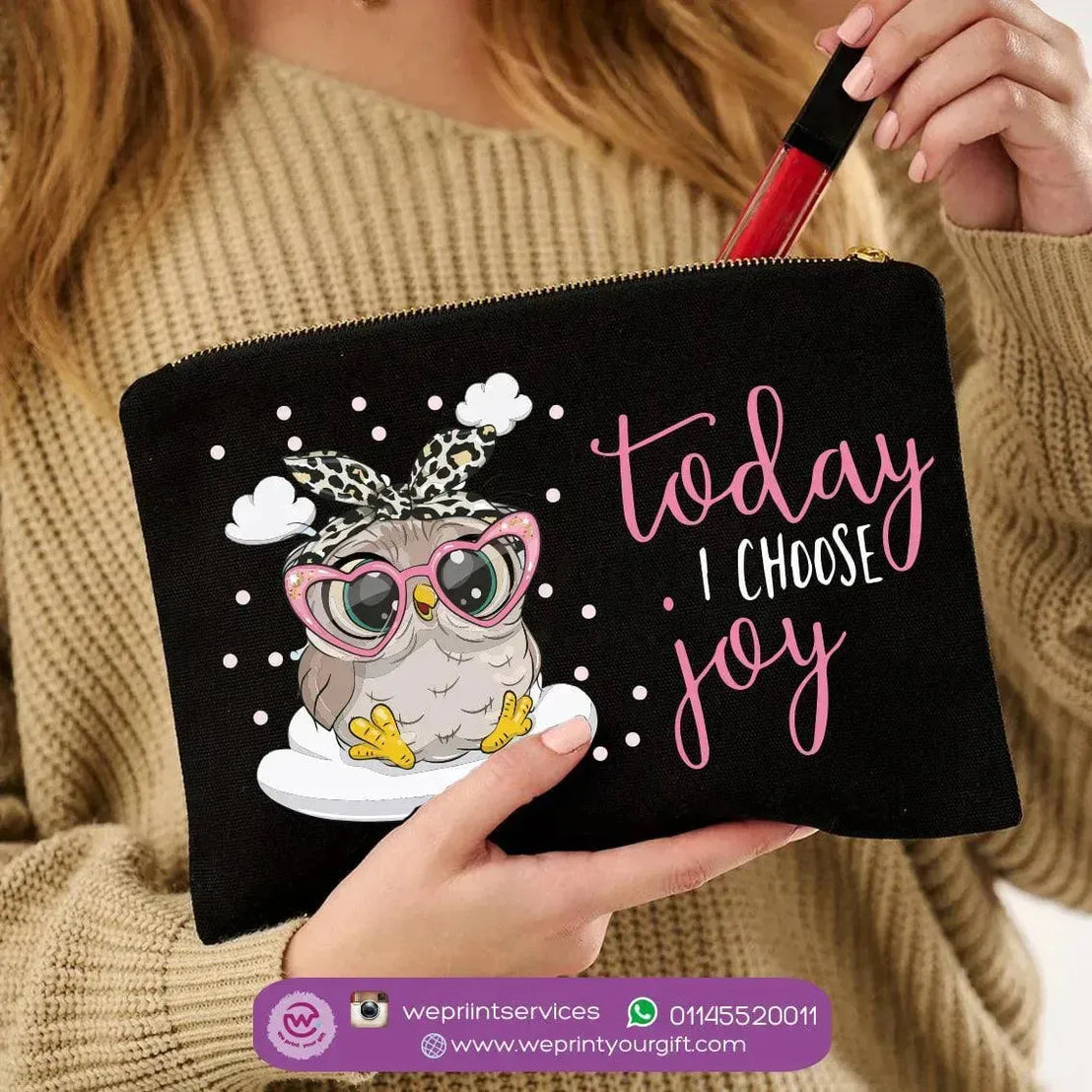 Makeup & Pencil Case- Owl-B - WE PRINT