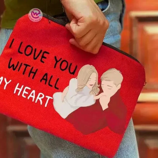 Makeup & Pencil Case-Valentine's - WE PRINT