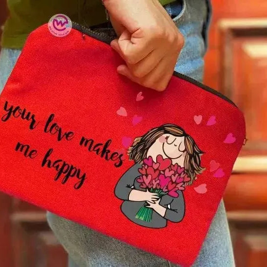 Makeup & Pencil Case-Valentine's - WE PRINT