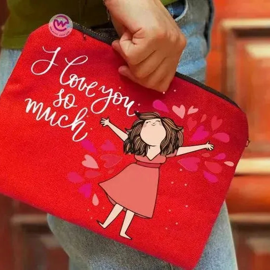 Makeup & Pencil Case-Valentine's - WE PRINT