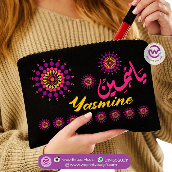 Makeup &Pencil Case- Mandala names - WE PRINT