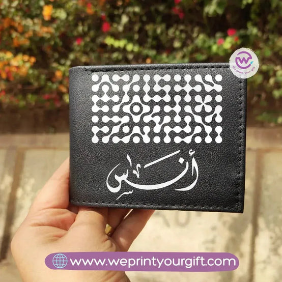 Men Leather Wallet-Arabic Names - WE PRINT