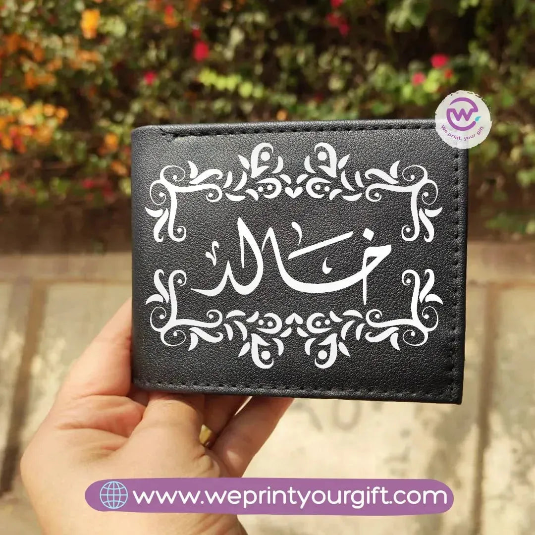 Men Leather Wallet-Arabic Names - WE PRINT