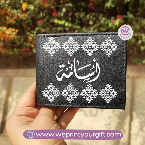 Men Leather Wallet-Arabic Names - WE PRINT