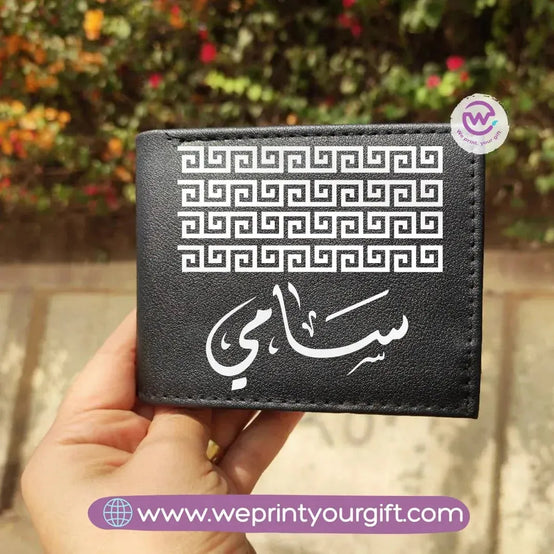 Men Leather Wallet-Arabic Names - WE PRINT