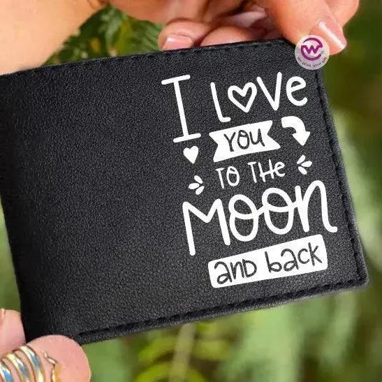 Men Leather Wallet- Love is -A - WE PRINT