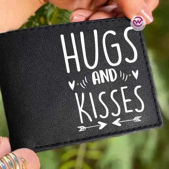 Men Leather Wallet- Love is -A - WE PRINT