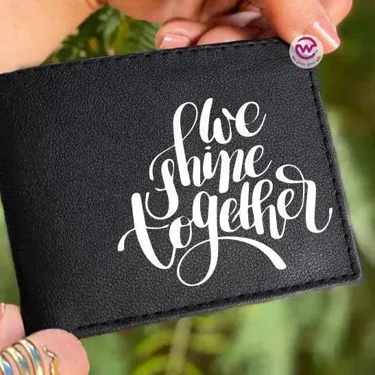 Men Leather Wallet- Love is -A - WE PRINT