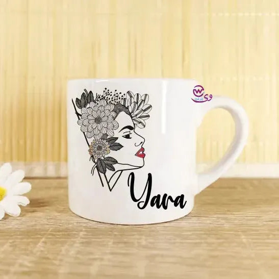 Mini-Mug -floral Names - WE PRINT