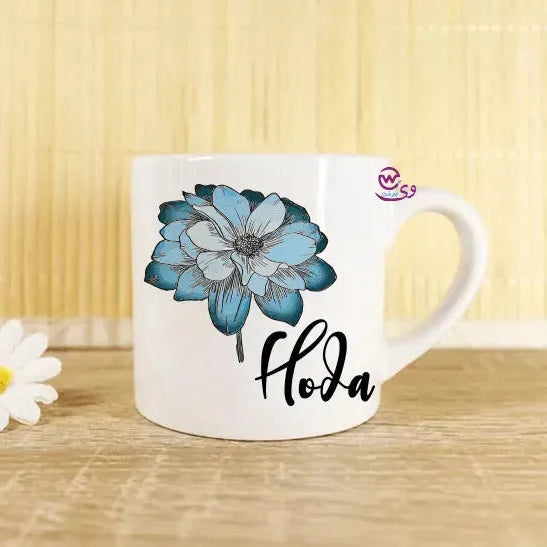 Mini-Mug -floral Names - WE PRINT
