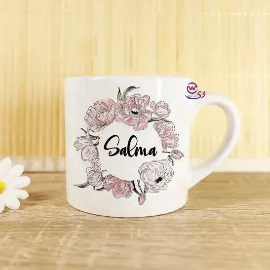 Mini-Mug -floral Names - WE PRINT