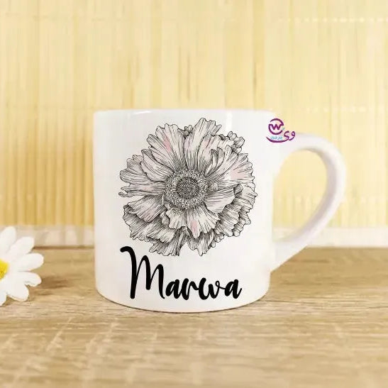Mini-Mug -floral Names - WE PRINT