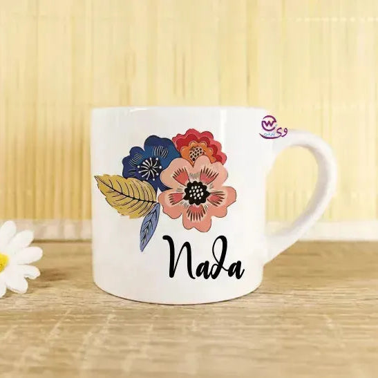 Mini-Mug -floral Names - WE PRINT