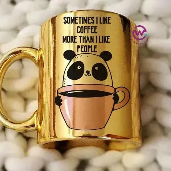 Mirror Ceramic Mug - panda - WE PRINT