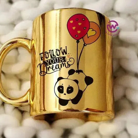 Mirror Ceramic Mug - panda - WE PRINT