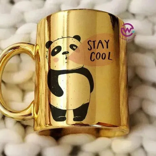 Mirror Ceramic Mug - panda - WE PRINT