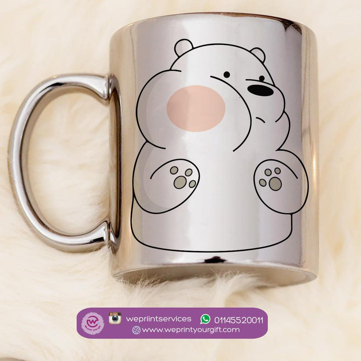Mirror Ceramic - Silver Color - Bears - weprint.yourgift