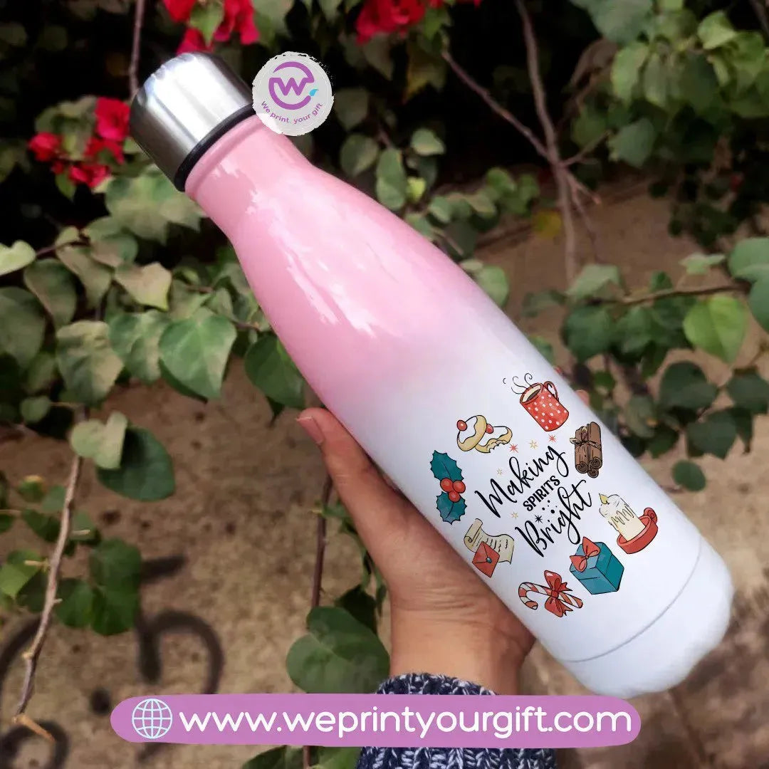 Mixed Color Thermal Bottle -Christmas - WE PRINT