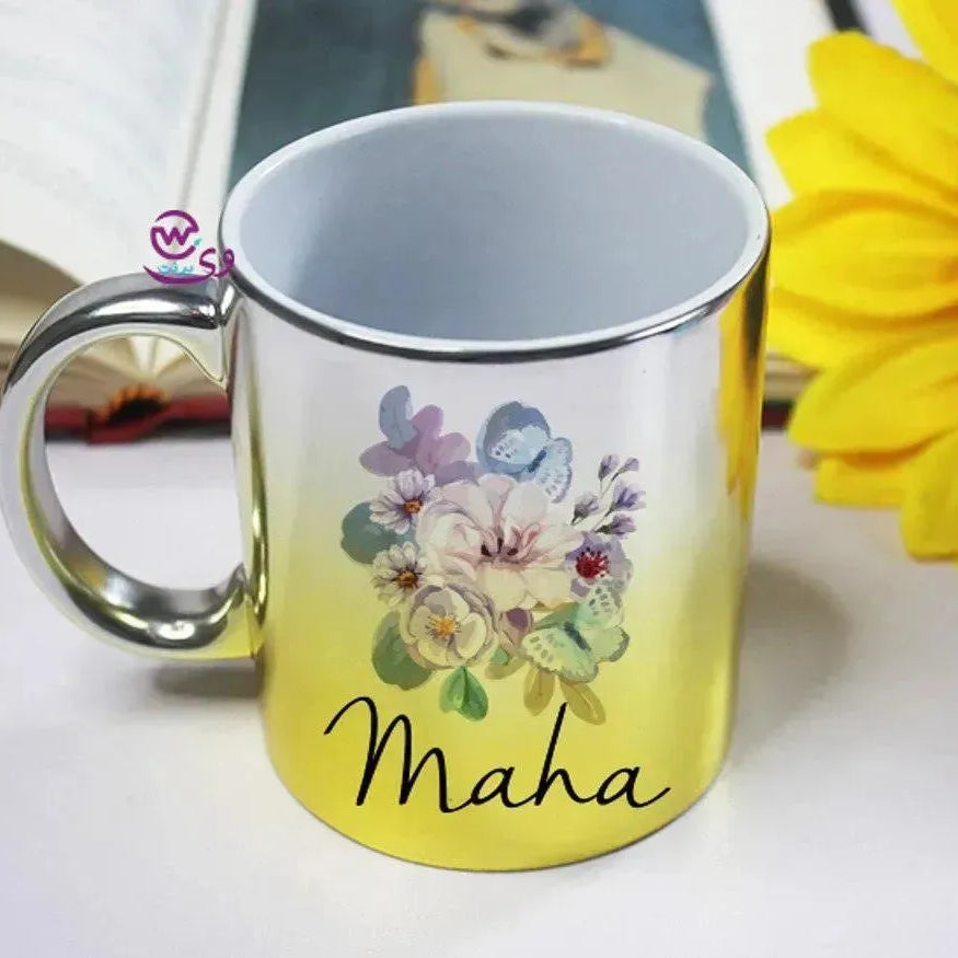 Mixed Colors Mug - English Names floral Designs - WE PRINT