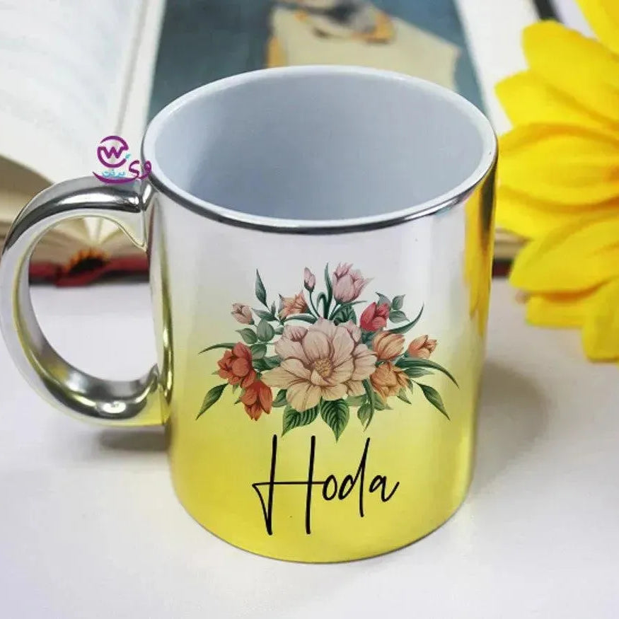 Mixed Colors Mug - English Names floral Designs - WE PRINT