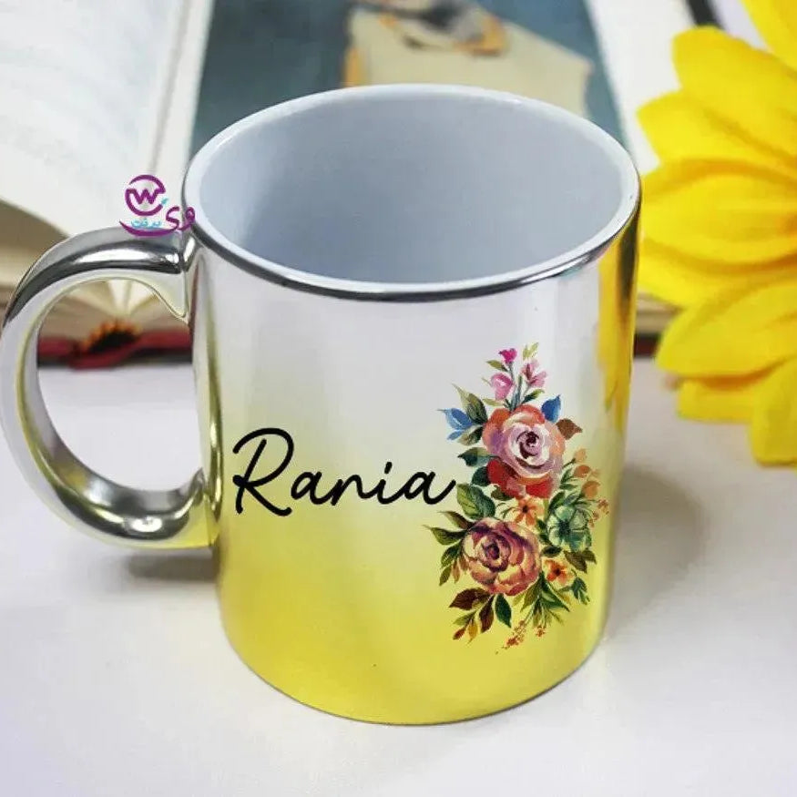 Mixed Colors Mug - English Names floral Designs - WE PRINT