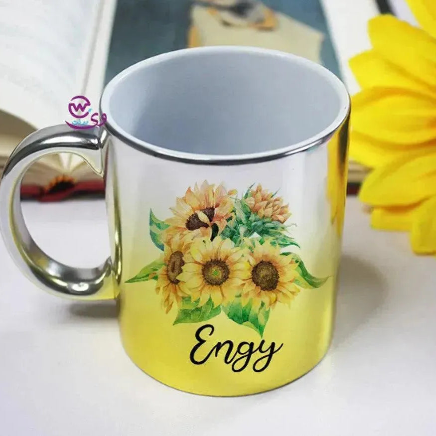 Mixed Colors Mug - English Names floral Designs - WE PRINT