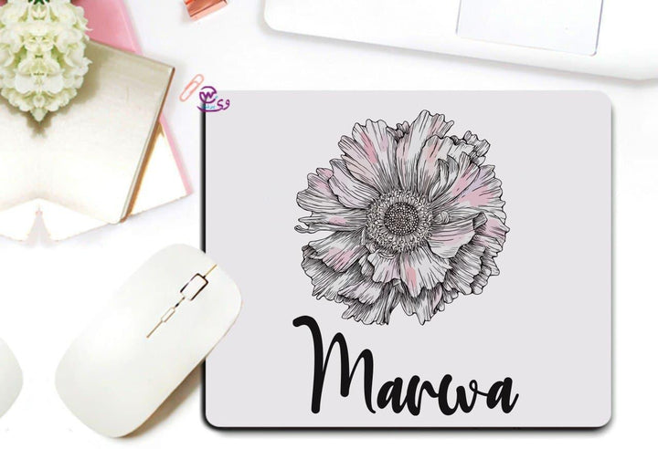 Mouse Pad - Floral Names - weprint.yourgift