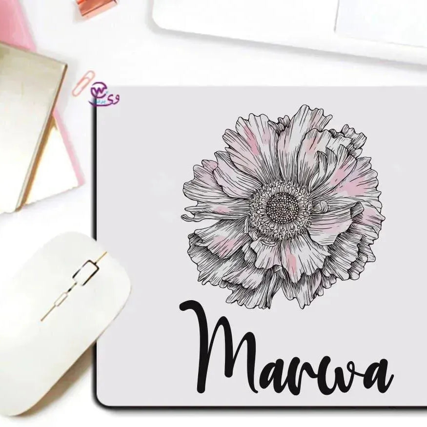 Mouse Pad - Floral Names - WE PRINT