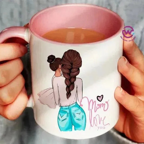 Mug-Colored Inside- Mom - WE PRINT
