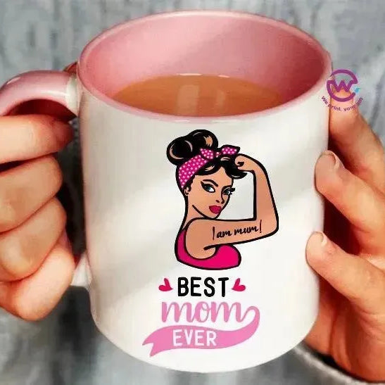 Mug-Colored Inside- Mom - WE PRINT