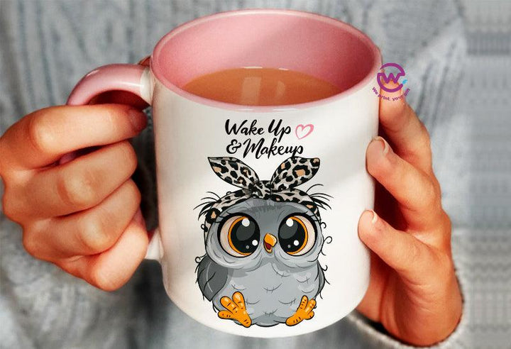 Mug-Colored Inside - Owl - weprint.yourgift