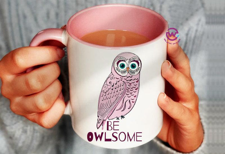 Mug-Colored Inside - Owl - weprint.yourgift