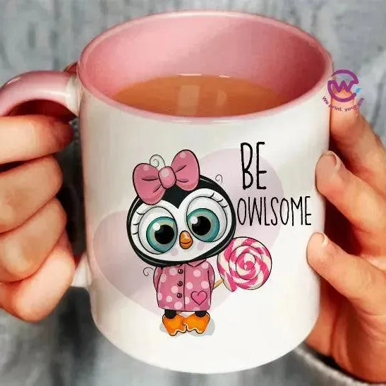 Mug-Colored Inside - Owl - WE PRINT