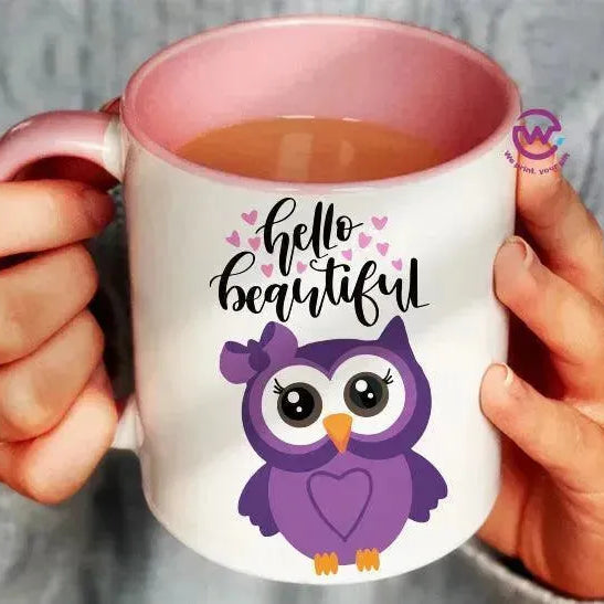 Mug-Colored Inside - Owl - WE PRINT
