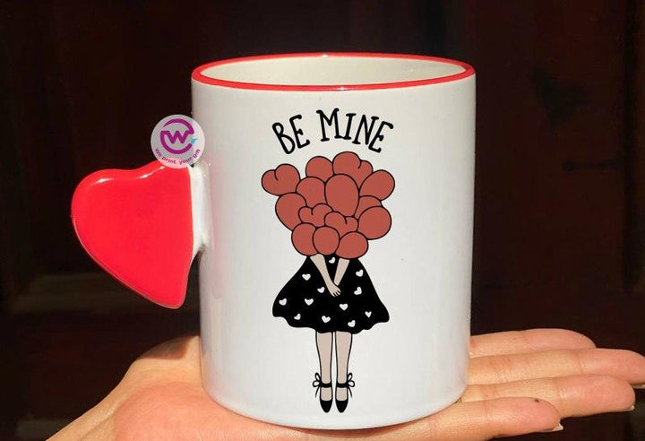 Mug-With Solid Heart Handle -Valentine's Day - weprint.yourgift