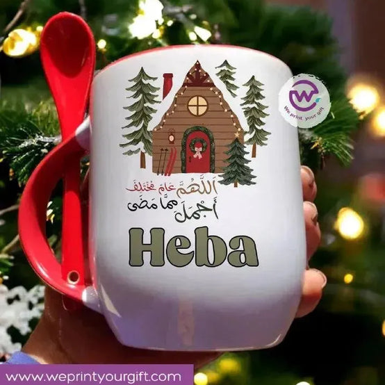 Mug-With Spoon -Christmas - WE PRINT