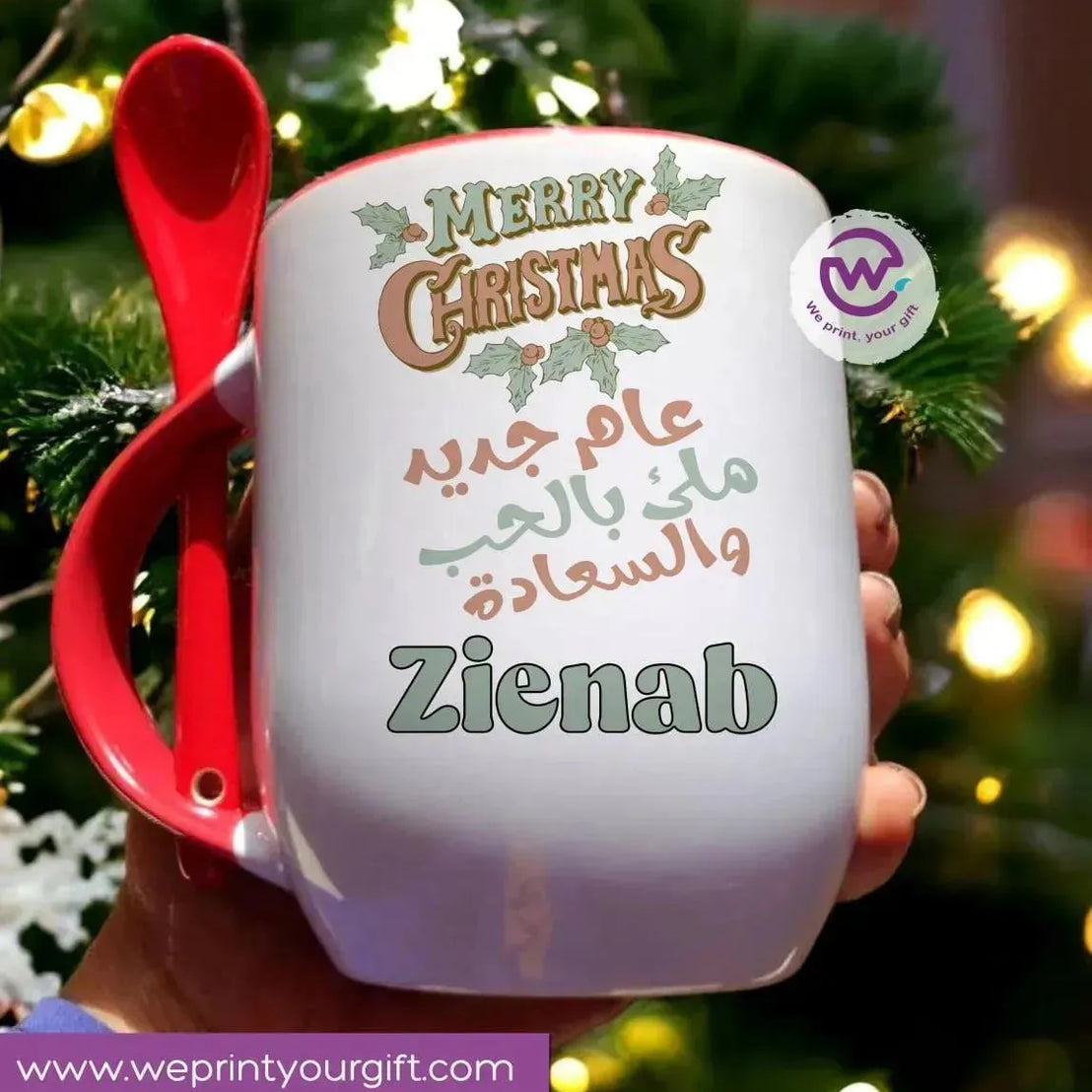 Mug-With Spoon -Christmas - WE PRINT