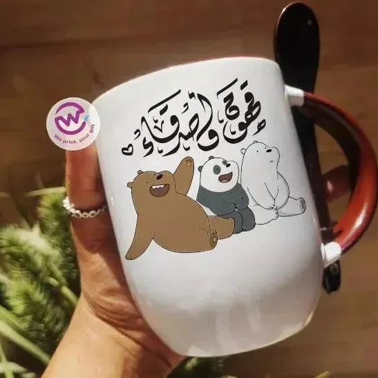 Mug-With Spoon - Coffee - WE PRINT