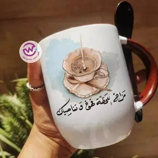 Mug-With Spoon - Coffee - WE PRINT