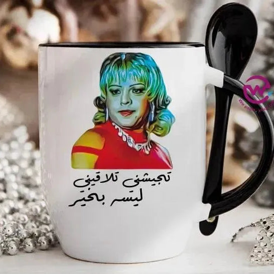 Mug-With Spoon - Comic C - WE PRINT