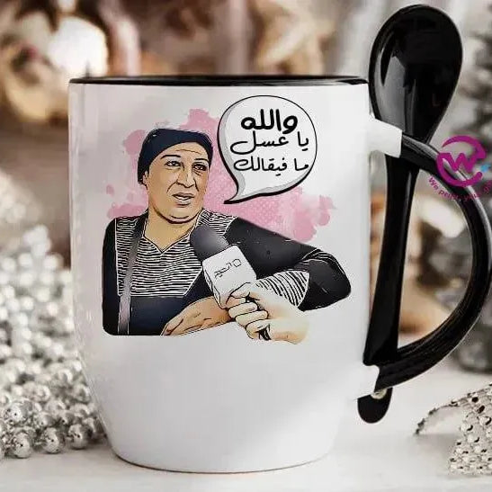 Mug-With Spoon - Comic C - WE PRINT