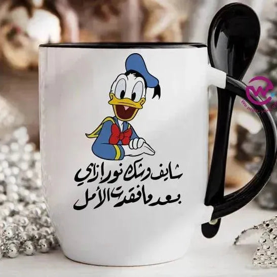 Mug-With Spoon - Comic -E - WE PRINT
