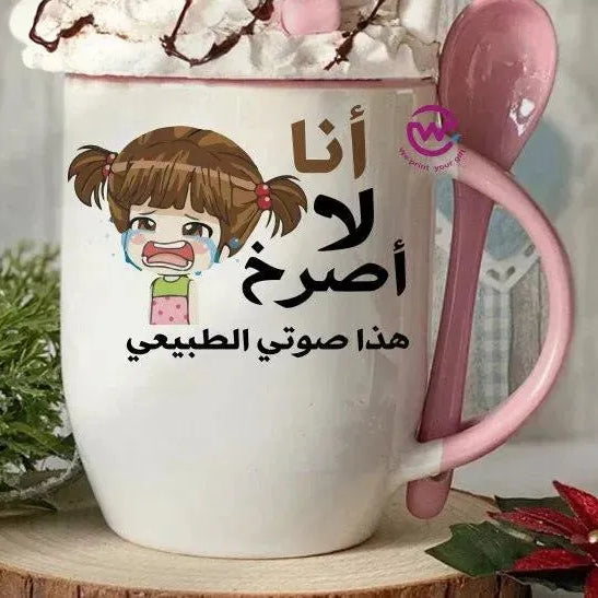 Mug-With Spoon -Comic -F - WE PRINT