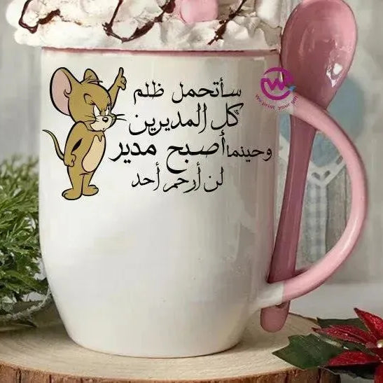 Mug-With Spoon -Comic -G - WE PRINT