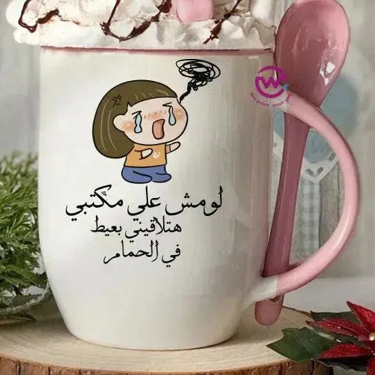 Mug-With Spoon -Comic -G - WE PRINT