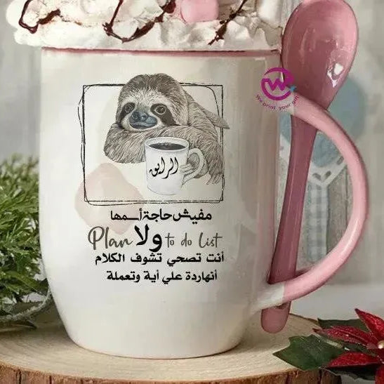 Mug-With Spoon -Comic -G - WE PRINT