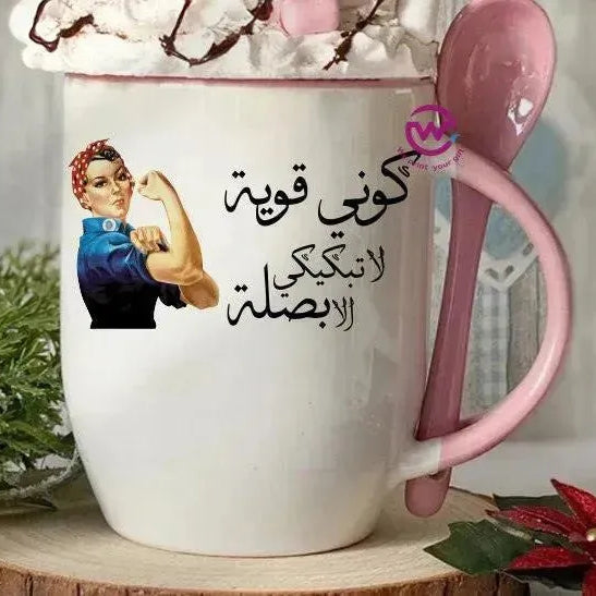 Mug-With Spoon -Comic -G - WE PRINT